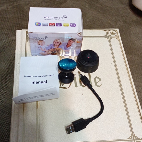 Battery remote wireless camera black - Picture 6 of 17